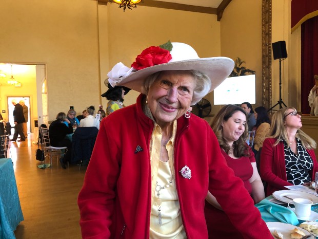 Betty Ann Chandler, photographed at the San Jose Woman's Club's 125th anniversary celebration on Dec. 8, 2019 when she was 102, was the club's oldest member at age 107 when it celebrated its 130th anniversary on Thursday, May 22, 2025. (Sal Pizarro/Bay Area News Group)