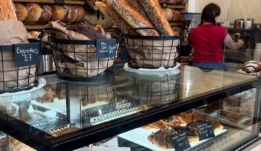 Fresh bread, bagels, and pastries at Sourdough & Moore in Ocean Beach