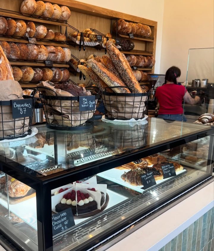 Fresh bread, bagels, and pastries at Sourdough & Moore in Ocean Beach