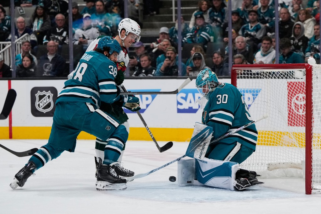 Wild drop third OT decision to San Jose Sharks