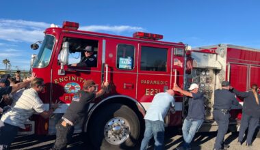 Encinitas firefighters celebrate grand opening of temporary station – San Diego Union-Tribune