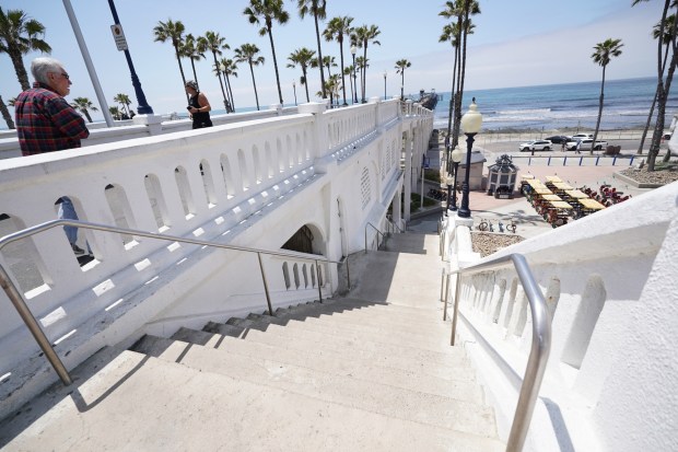 San Diego, CA - April 30 - The Oceanside Pier on Wednesday, April 30, 2025. (Roger Wilson / The San Diego Union-Tribune)