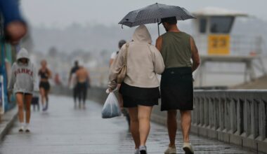 Heavy rainfall inundates roadways, knocks out power, prompts San Diego River flood warning – San Diego Union-Tribune