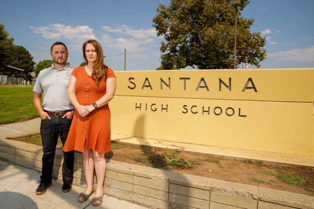 Phil Ortiz was a 16-year-old sophomore at Santana High School when a shooter opened fire as Phil headed to class in March 2001. He and friend Kristen Dane, a former student, started a petition in opposition to any release on parole for the school shooter, Andy Williams. (Alejandro Tamayo / The San Diego Union-Tribune)