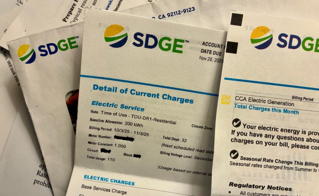 SDG&E bills will be a bit higher this year – San Diego Union-Tribune