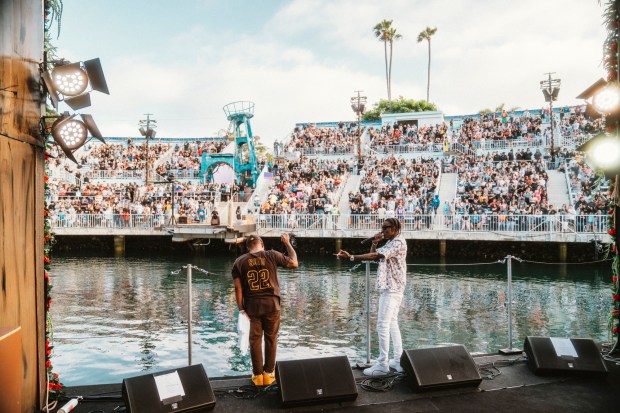 Bow Wow and Soulja Boy perform as part of the 2025 Sea World San Diego summer concert series. (SeaWorld San Diego)