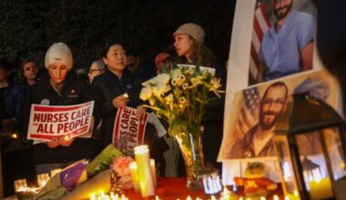 Nurses mourn the loss of colleague Alex Pretti in La Jolla Thursday – San Diego Union-Tribune