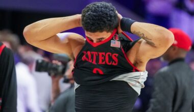 Late foul call, free throws sink SDSU in loss to Grand Canyon