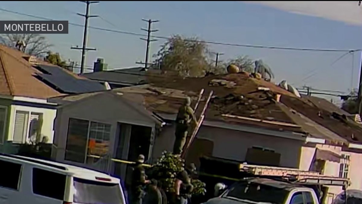 Roofers jump across rooftops to evade federal agents in Montebello – NBC Los Angeles