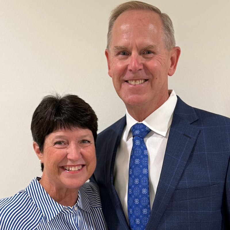 Tom Holmoe and Lori Holmoe, who will serve as president and companion of the California Oakland/San Francisco Mission beginning in July 2026.