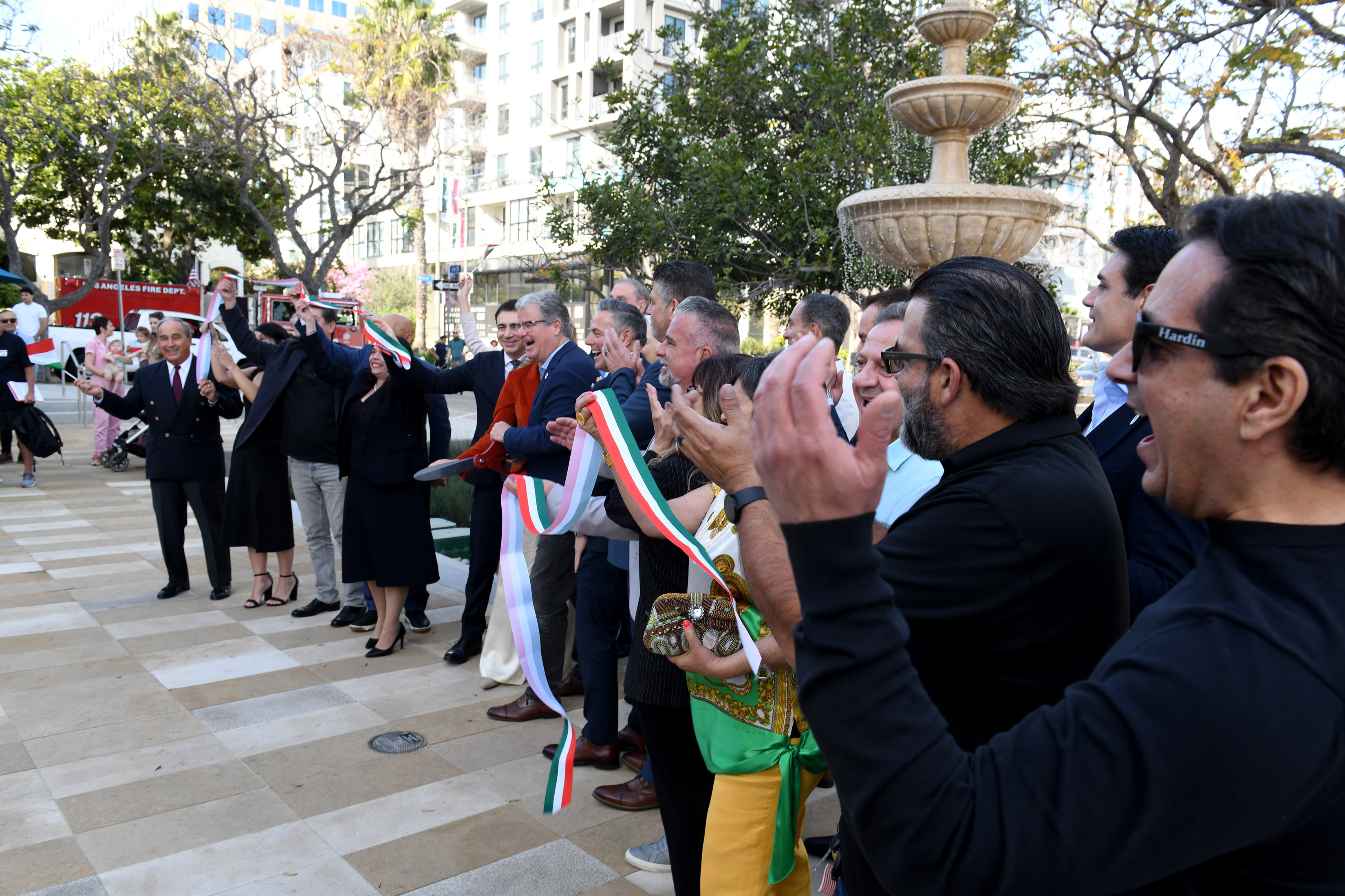 Councilmember Tim McOsker is joined by Italian Consul General of...