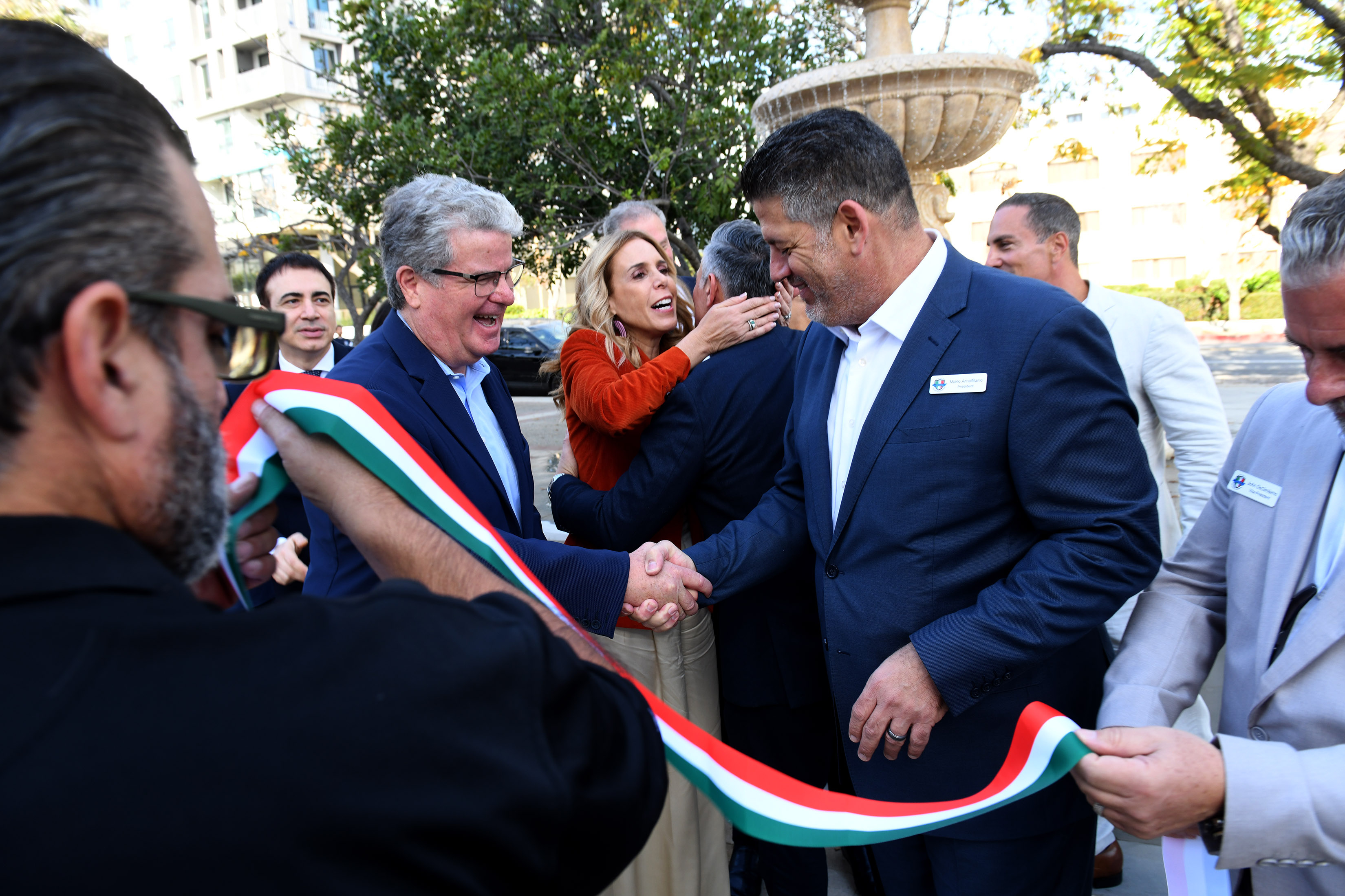 Councilmember Tim McOsker is joined by Italian Consul General of...