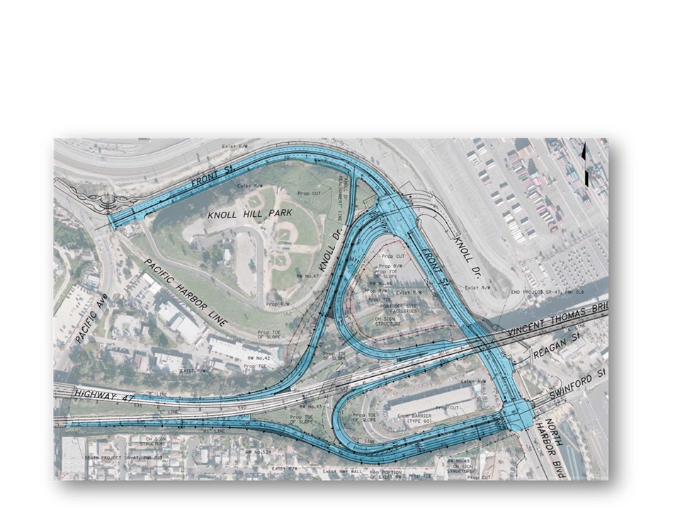 Interchange project impacting Vincent Thomas Bridge, 110 Freeway and streets...