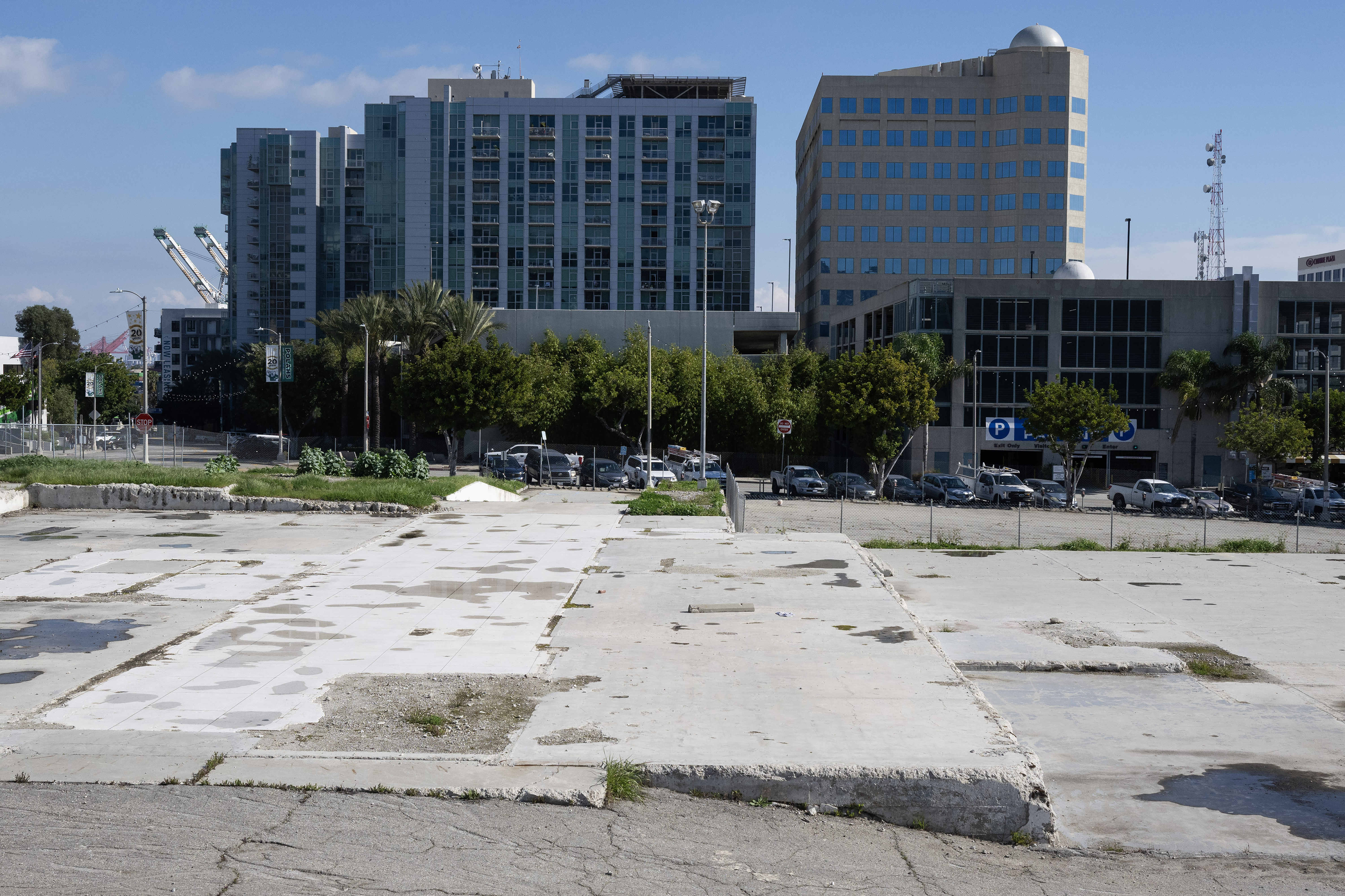 The county-owned former courthouse property in San Pedro on Friday,...