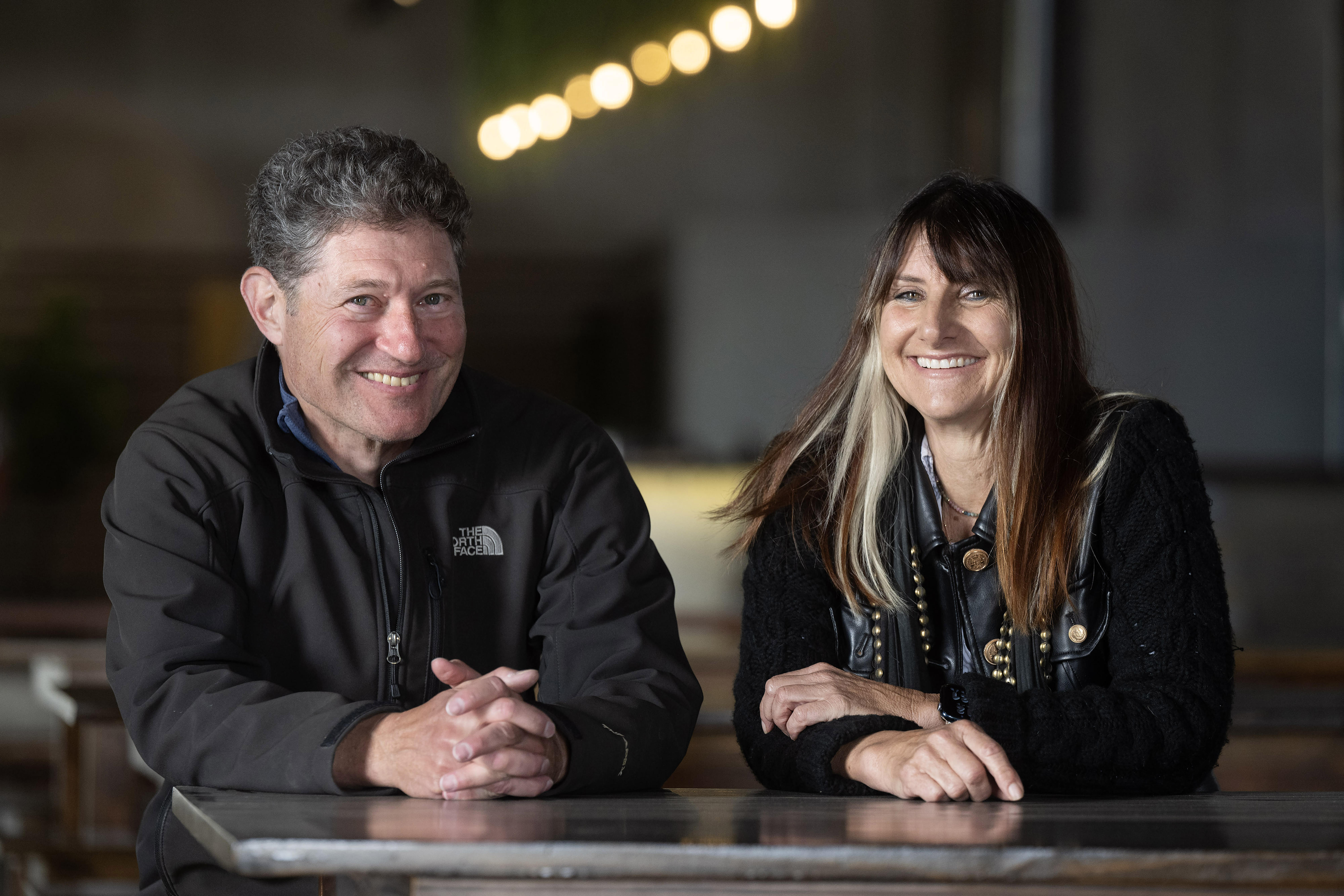 From right, Event Coordinator Britta Wichers and Owner Oron Kotlizky...