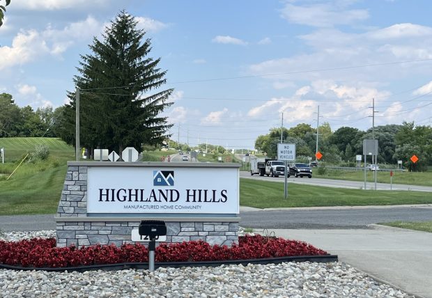 housing community sign