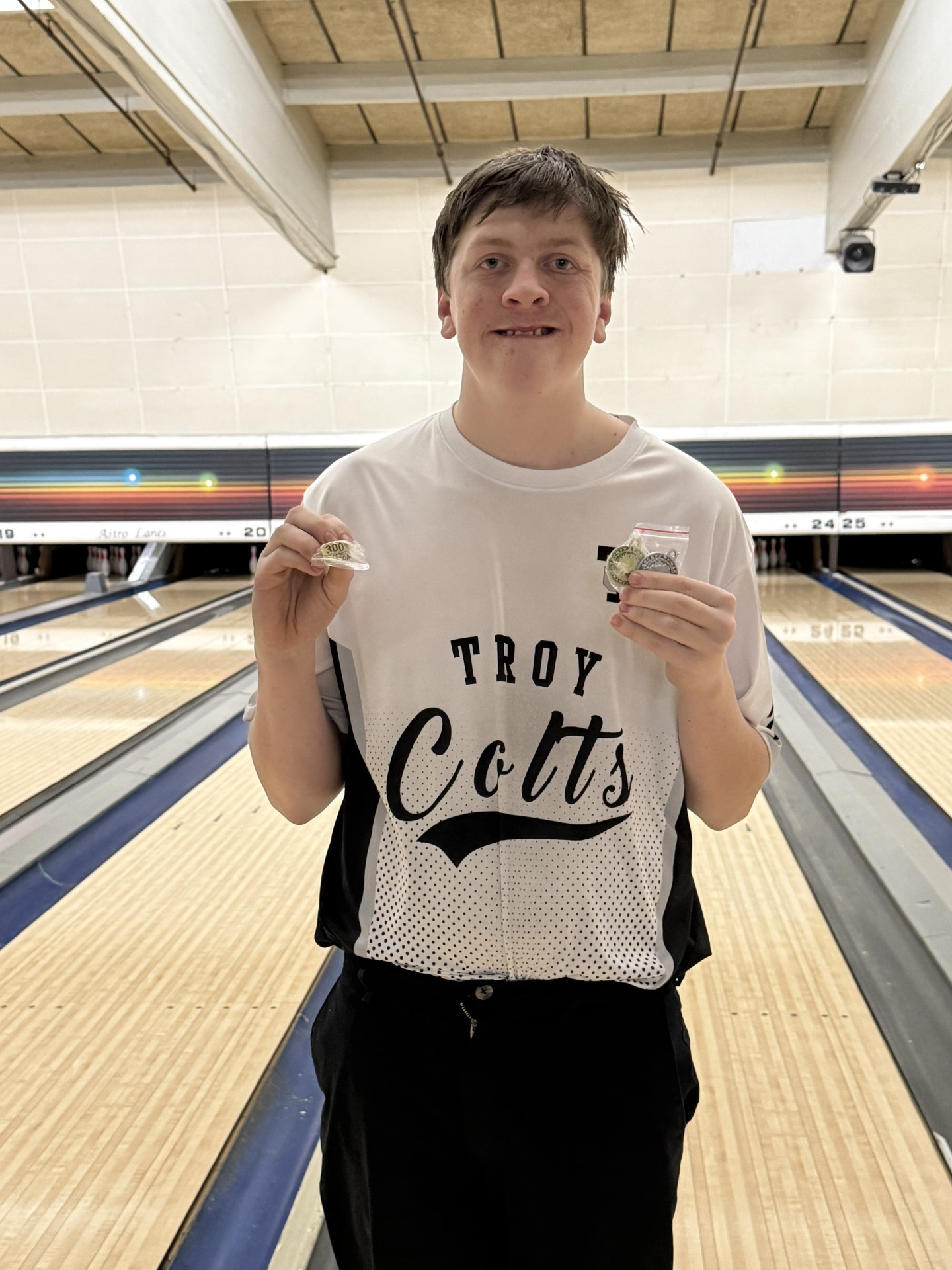 Troy's Joe Lindholm bowled a 300 game and a 717...