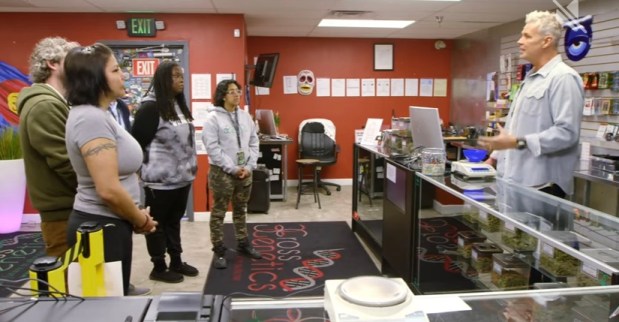 group of people in store