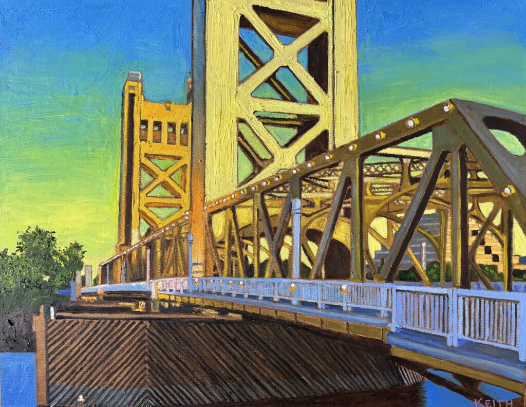 Painting of a bridge