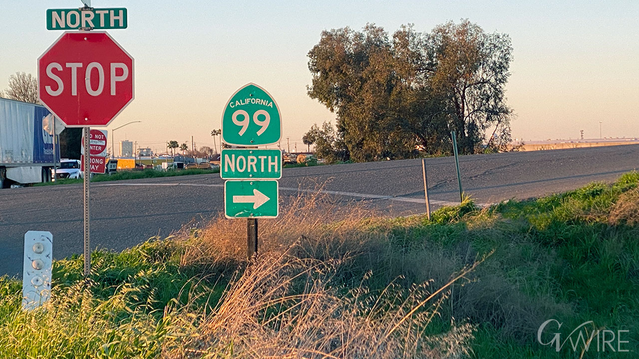 The Highway 99 onramp at North Avenue in Fresno