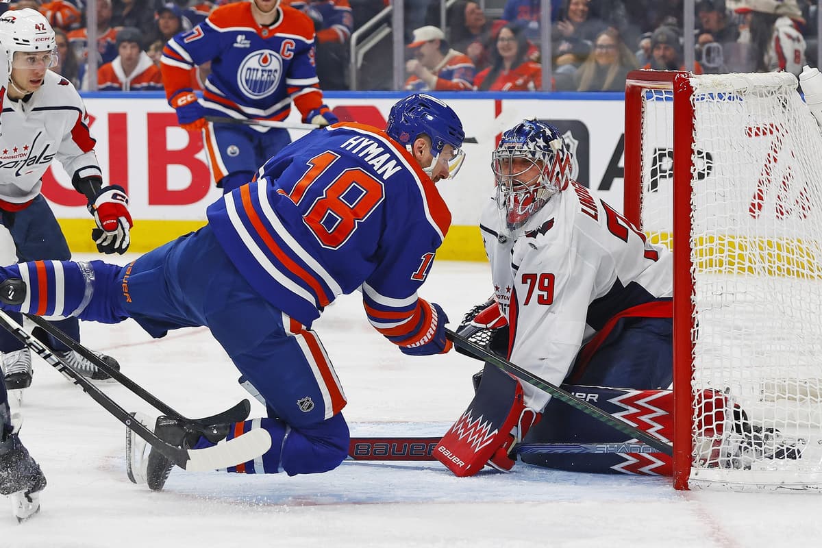 Hyman’s late goal, Bouchard’s historic performance carry Oilers over Capitals