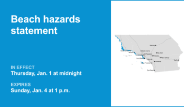 Beach hazards statement in place for Los Angeles County beaches from Thursday to Sunday – San Gabriel Valley Tribune