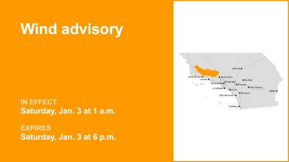 Wind advisory in place for 5 Freeway north of LA until Saturday evening – wind gusts reaching 50 mph – Orange County Register