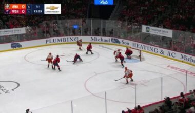 Justin Sourdif scores his first hat trick to lead the Capitals to a 7-4 win over the Ducks