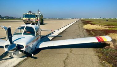 Plane makes safe emergency landing at McClellan without landing gear