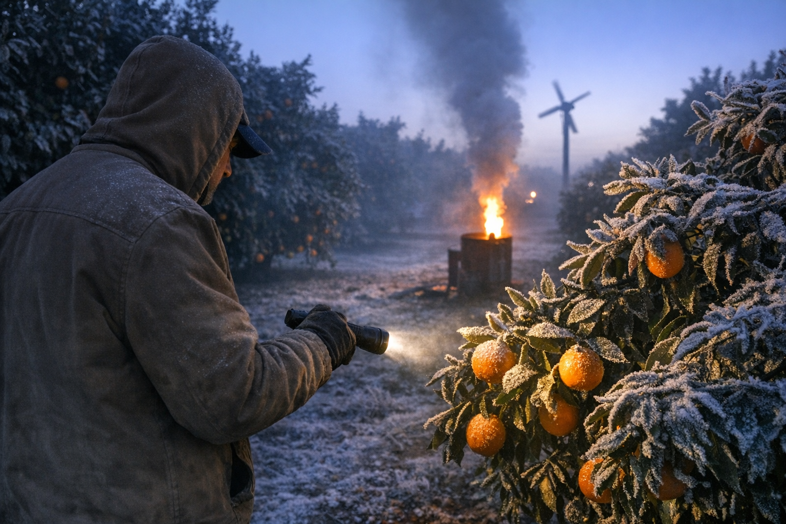 Fresno County growers brace for localized frost, monitor orchards