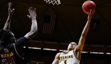 Four Cowboys Score in Double-Figures in 66-62 win over SJSU