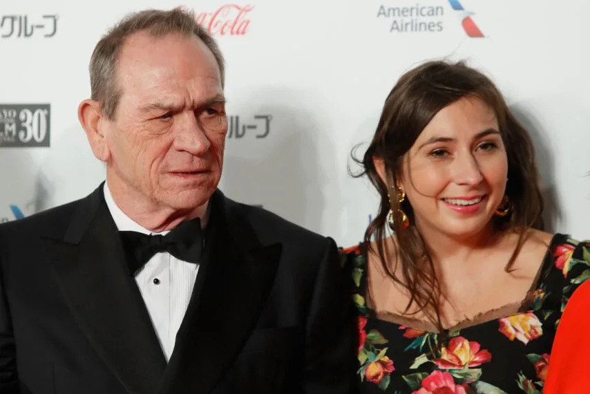 Tommy Lee Jones and Victoria Jones