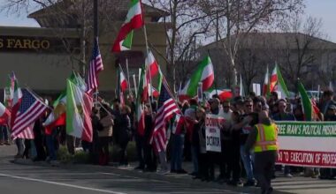Iranian Americans in Sacramento rally amid global protests