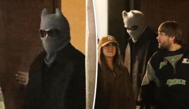 Bad Bunny seen in public with head covering in Los Angeles