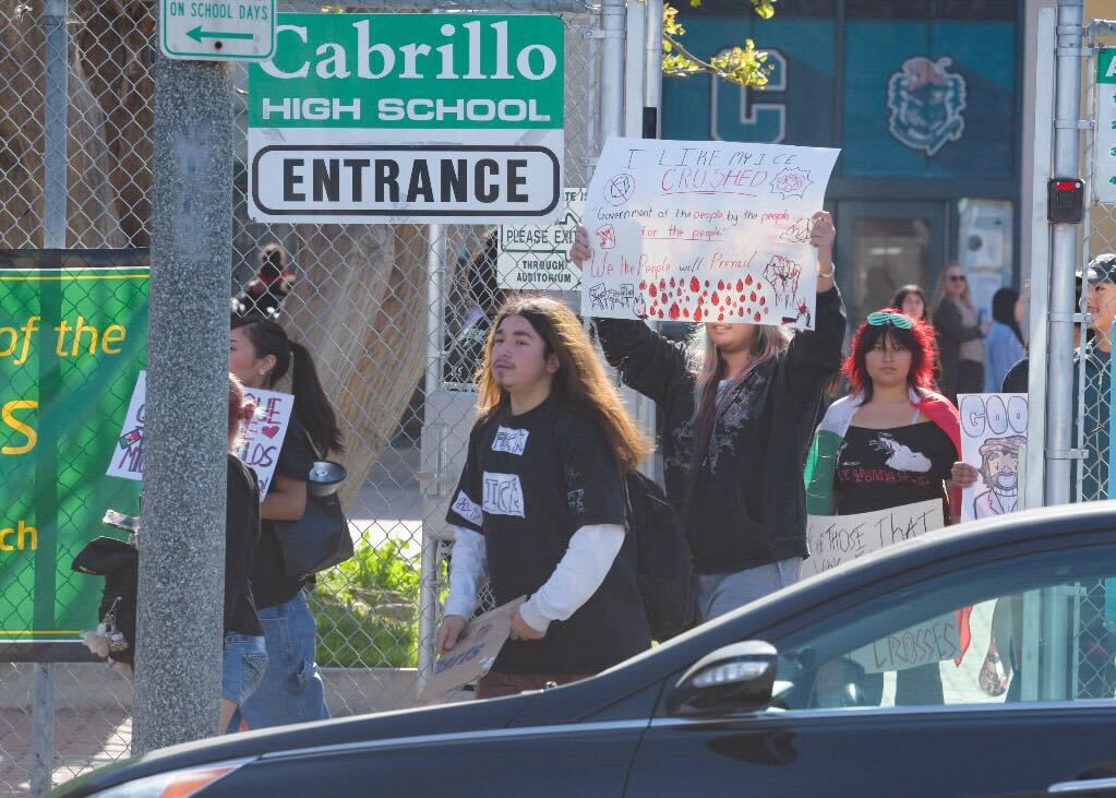 Long Beach students walk out as part of nationwide anti-ICE protest • Long Beach Post News