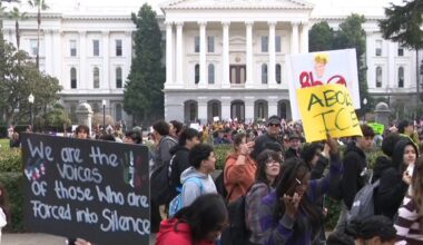 Sacramento students leave class to rally at Capitol