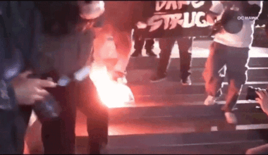 California leftists injured in clash at California federal building