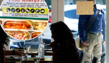 California restaurant menus now have to disclose food allergens