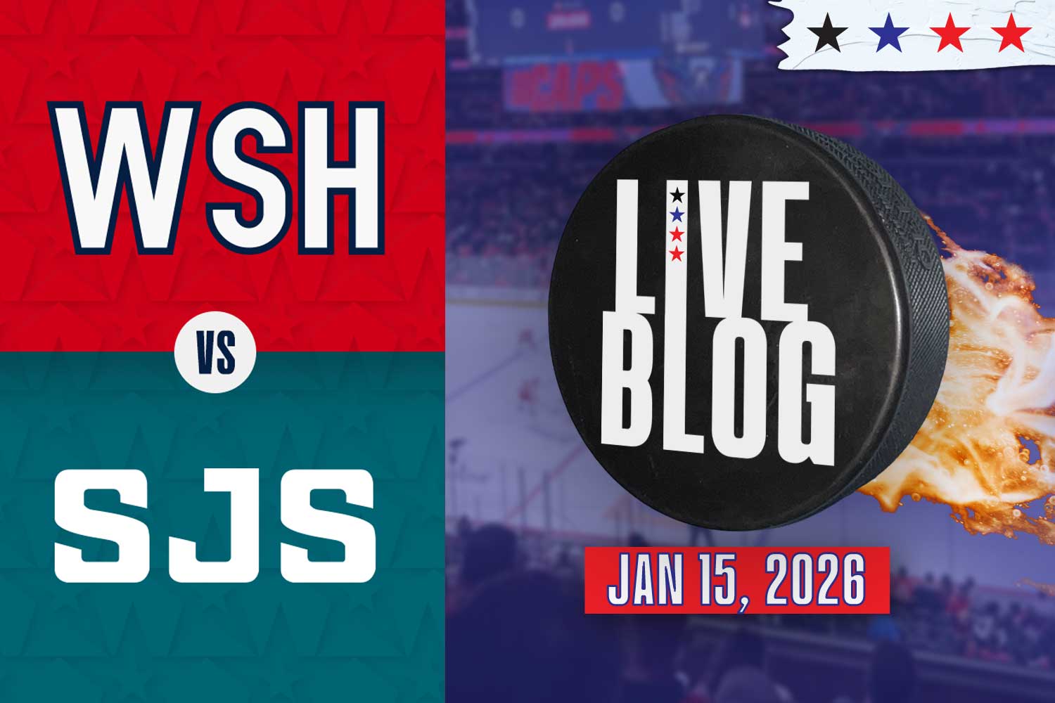 Washington Capitals vs San Jose Sharks live blog
