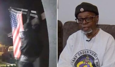 Purple Heart veteran 'heartbroken' after thief nabs his American flag from California home
