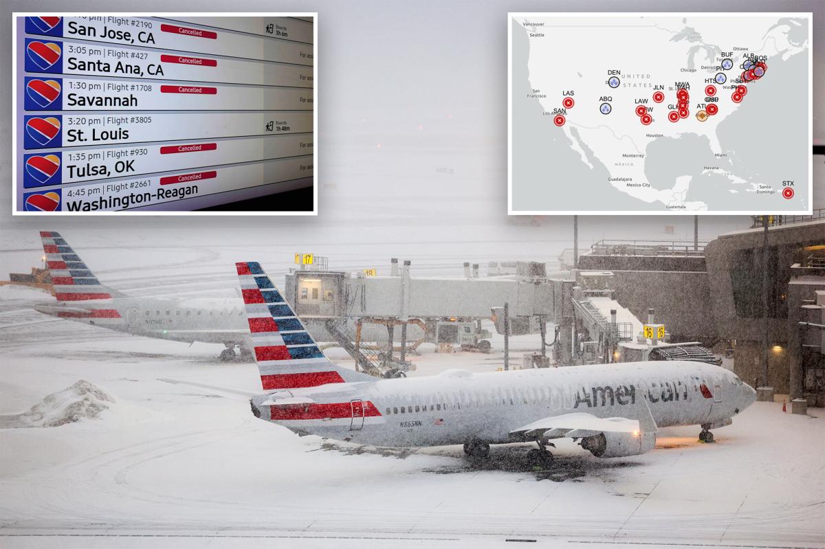 California sees rash of flight cancellations due to massive winter storm