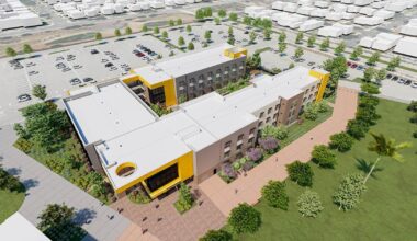 Student housing takes shape on the Compton College campus