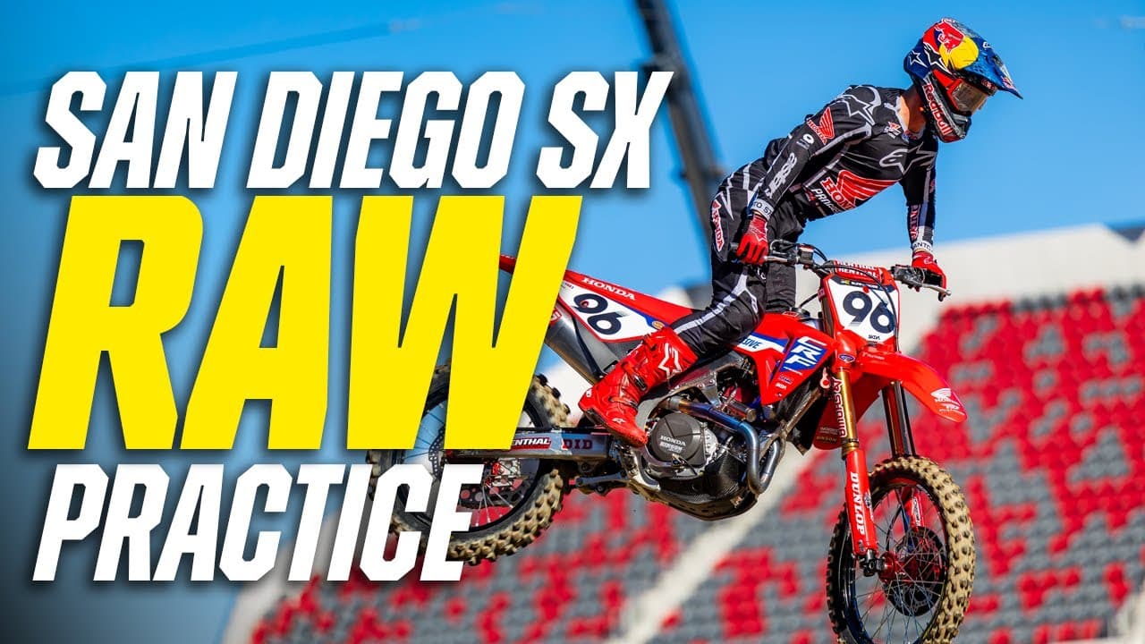2026 SAN DIEGO SUPERCROSS RAW PRACTICE VIDEO