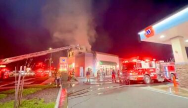 Fire crews contain blaze at Florin Road gas station