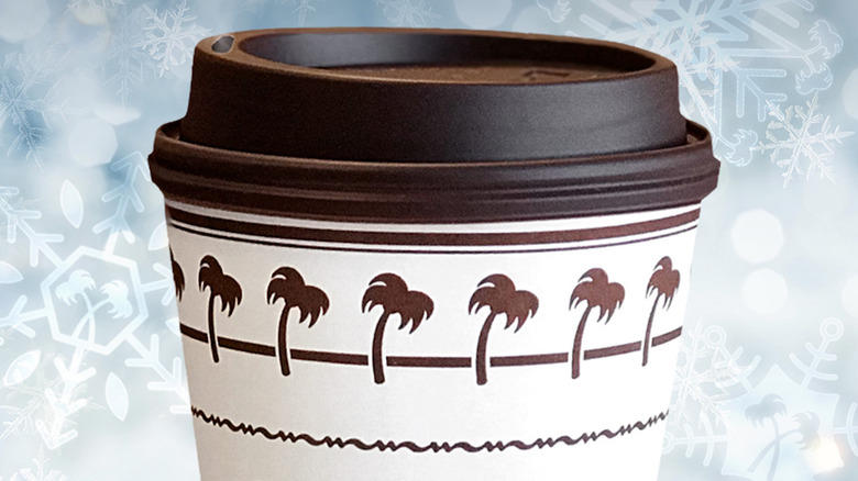 close up of a cup of In-N-Out hot cocoa