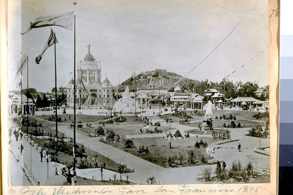 A view of the the Midwinter Exposition fairgrounds in San Francisco, 1894. (Fair Use)