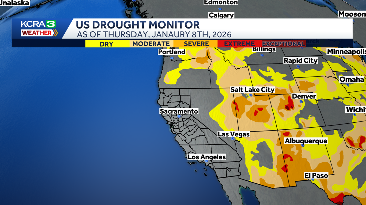 US Drought Monitor shows no dry areas in California