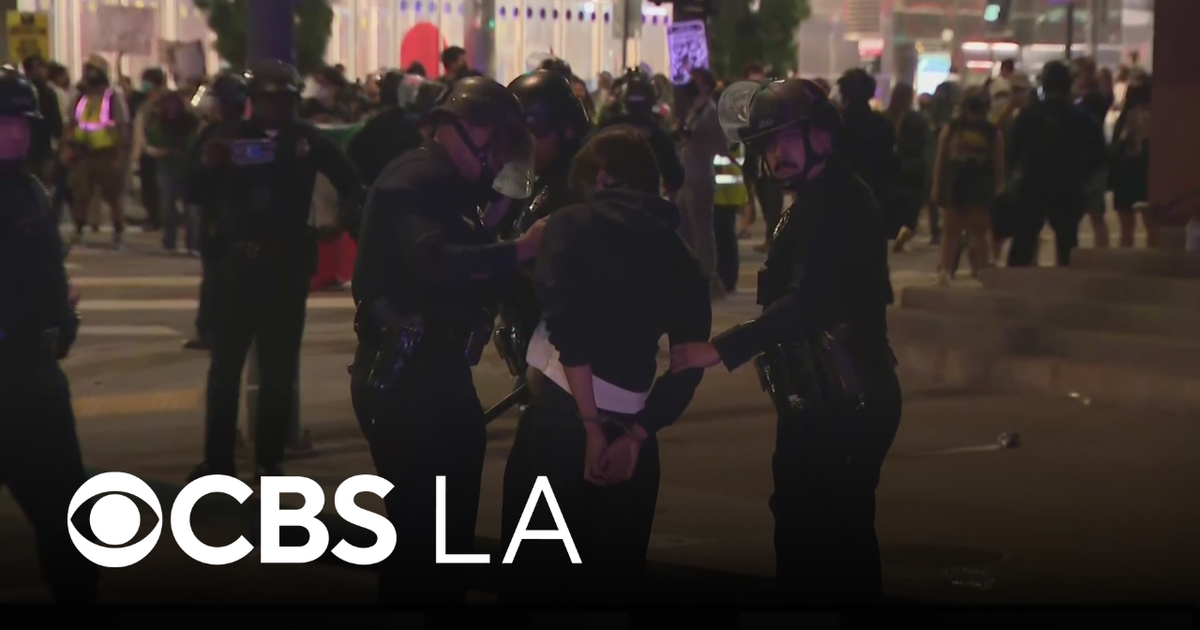 LAPD arrests protesters after peaceful demonstrations devolve outside federal building