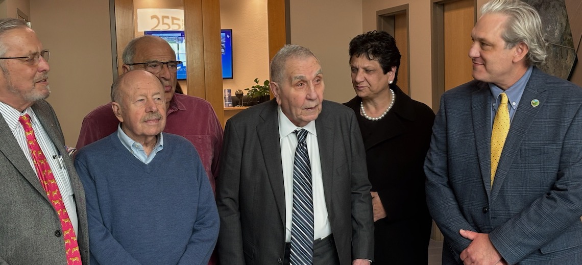 a group of men and women