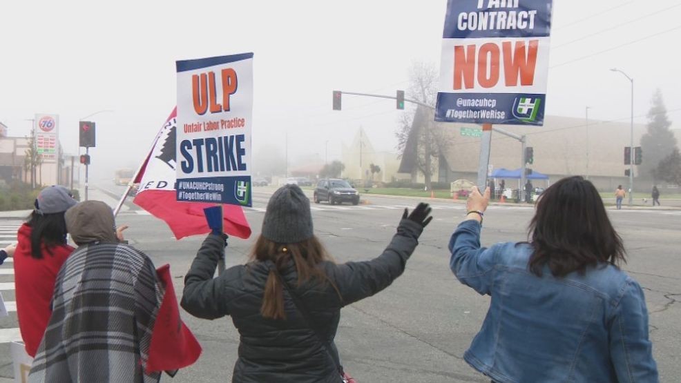 31,000 healthcare professionals represented by the United Nurses Associations of California and the Union of Healthcare Professionals join the picket lines against Kaiser Permanente. Kaiser says this open ended strike comes after their "generous" offer. KBAK/KBFX
